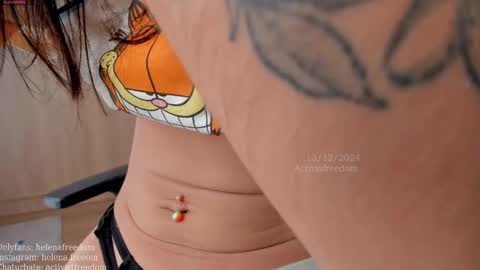 Snapshot of activistfreedom chatting on 12.13.24 Helena online show from 12.13.24