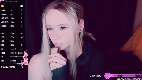 Snapshot of alicenya chatting on 12.30.24 Alice online show from 12.30.24