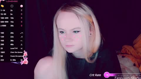 Snapshot of alicenya chatting on 01.14.25 Alice online show from 01.14.25