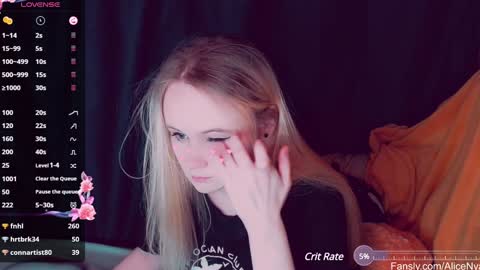 Snapshot of alicenya chatting on 01.25.25 Alice online show from 01.25.25