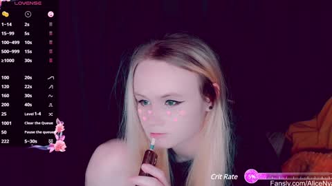 Snapshot of alicenya chatting on 01.26.25 Alice online show from 01.26.25