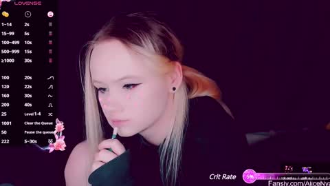 Snapshot of alicenya chatting on 02.18.25 Alice online show from 02.18.25