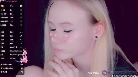 Snapshot of alicenya chatting on 03.01.25 Alice online show from 03.01.25