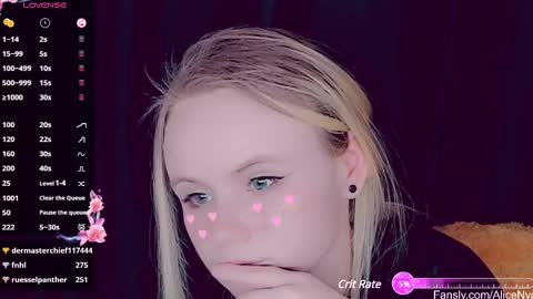 Snapshot of alicenya chatting on 03.02.25 Alice online show from 03.02.25