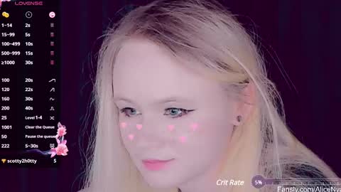 Snapshot of alicenya chatting on 03.04.25 Alice online show from 03.04.25