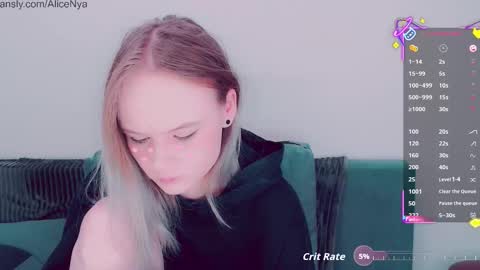 Snapshot of alicenya chatting on 10.16.25 Alice online show from 10.16.25