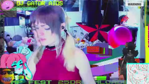 Snapshot of anchew chatting on 10.28.25 ANIME NIGHTS JOIN OUR DISCORD  online show from 10.28.25