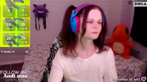 Snapshot of andi_mae chatting on 12.14.24 Andi online show from 12.14.24