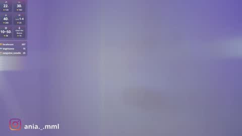 Snapshot of ania_mml chatting on 01.15.25 Ania online show from 01.15.25