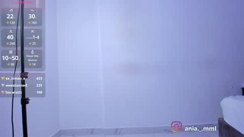 Snapshot of ania_mml chatting on 02.27.25 Ania online show from 02.27.25