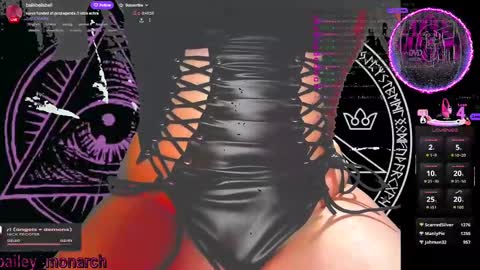 Snapshot of baileymonarch chatting on 10.01.25 Bailey online show from 10.01.25