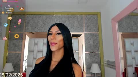 Snapshot of blackbeauty_ts chatting on 02.28.25 Nina online show from 02.28.25