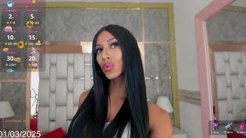 Snapshot of blackbeauty_ts chatting on 03.01.25 Nina online show from 03.01.25