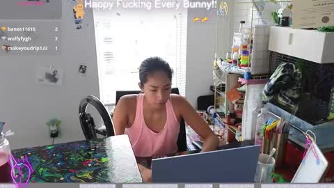 Snapshot of bunnycheekz chatting on 12.05.24 Tokki bunny online show from 12.05.24