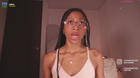 Snapshot of connie_west0 chatting on 01.08.25 independent model online show from 01.08.25