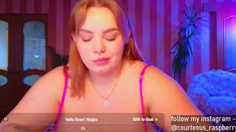 Snapshot of courteous_raspberrrry chatting on 12.09.24 Rose Roys my  online show from 12.09.24