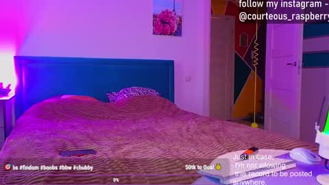 Snapshot of courteous_raspberrrry chatting on 01.19.25 Rose Roys my  online show from 01.19.25