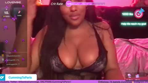 Snapshot of cummingtoparis chatting on 12.11.24 Cumming To Mistress Isabella Cummings online show from 12.11.24