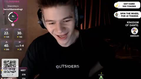 Snapshot of dantebigboi chatting on 02.21.25 Daniel online show from 02.21.25