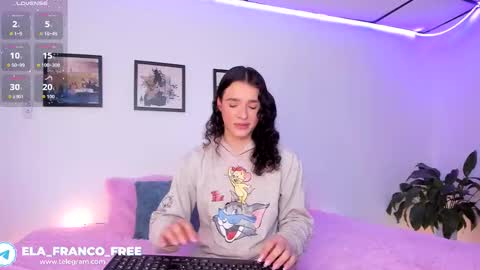 Snapshot of elaia_franc chatting on 01.18.26 Elaia franco online show from 01.18.26