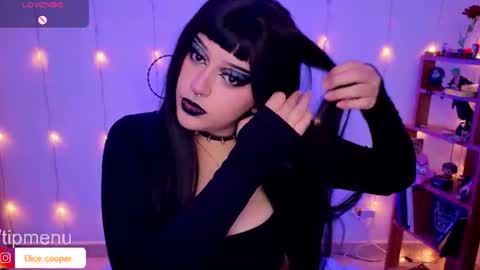 Snapshot of elicecooper chatting on 07.10.26 Elice Cooper new account online show from 07.10.26