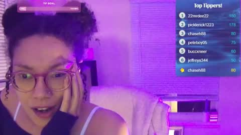 Snapshot of feetnymph chatting on 01.27.25 Soley online show from 01.27.25