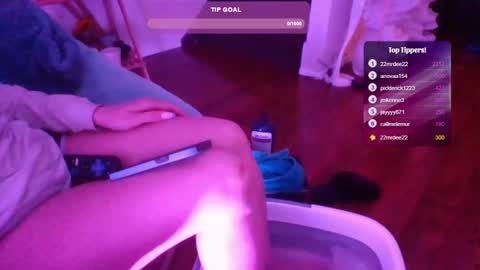 Snapshot of feetnymph chatting on 03.04.25 Soley online show from 03.04.25