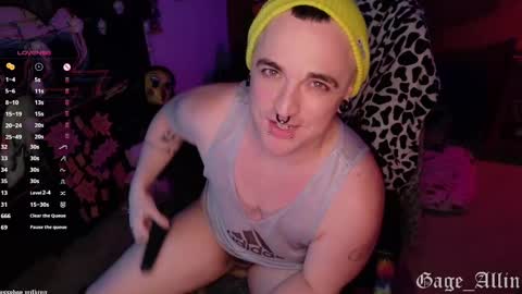 Gage Allin AKA Alpha Pussy online show from 10.24.25