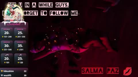 SALMA  online show from 12.21.24