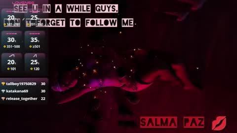 SALMA  online show from 01.20.25