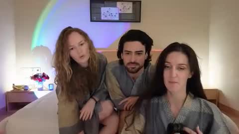 Snapshot of heidiluceous chatting on 05.02.26 Heidi brunette Foxy red head and Carrie blondie online show from 05.02.26