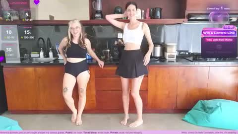 Snapshot of heidiluceous chatting on 06.25.26 Heidi brunette Foxy red head and Carrie blondie online show from 06.25.26