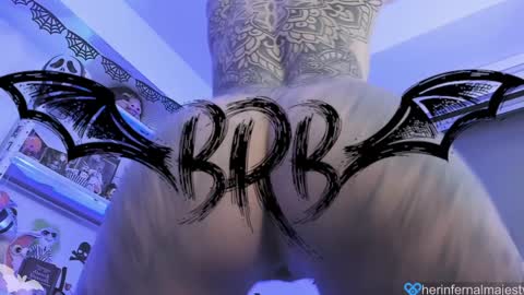 Snapshot of herinfernalmajesty chatting on 01.24.25  Marie  online show from 01.24.25