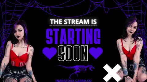 Inarafoxx online show from 10.19.25