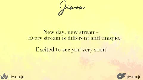 Jiwon online show from 02.25.26