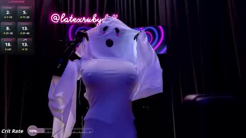 Latex Ruby online show from 10.31.25