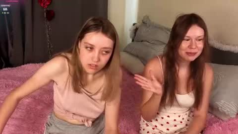 Snapshot of lisanelsona chatting on 07.02.26 Hello our names are Kate and Alice this is our first day here. online show from 07.02.26