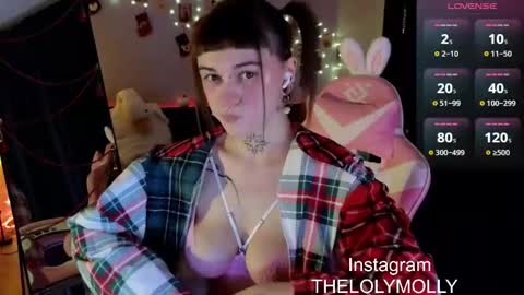 Snapshot of lolymolli chatting on 12.24.24 Molli online show from 12.24.24