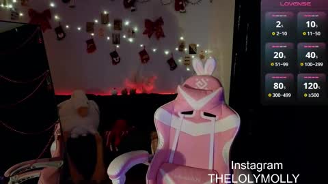 Snapshot of lolymolli chatting on 12.27.24 Molli online show from 12.27.24