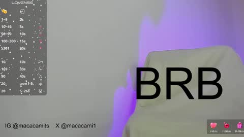 Snapshot of macacami1 chatting on 02.20.25 cami online show from 02.20.25