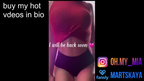Snapshot of mia4sin chatting on 01.18.25 Mia Martskaya online show from 01.18.25
