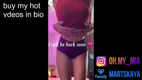 Snapshot of mia4sin chatting on 10.07.25 Mia Martskaya online show from 10.07.25