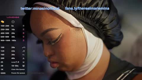 Snapshot of minamariebaby chatting on 09.29.25 MINA online show from 09.29.25