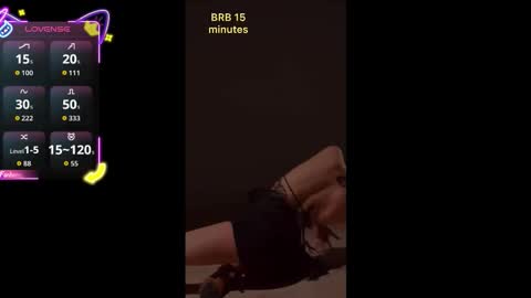 misskristel online show from 09.11.25