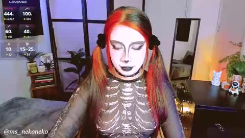 Snapshot of ms_nekoneko chatting on 10.26.25 schedule monday tuesday wednesday thursday - sunday online show from 10.26.25