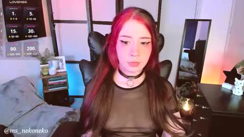 Snapshot of ms_nekoneko chatting on 11.23.25 schedule monday tuesday wednesday thursday - sunday online show from 11.23.25