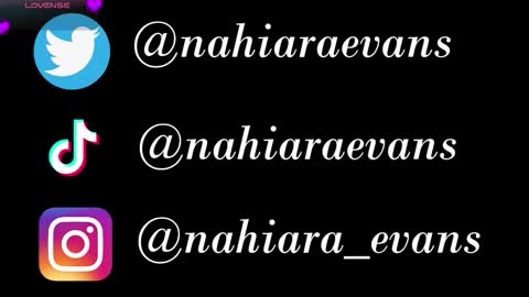 NAHIARA EVANS online show from 10.25.25