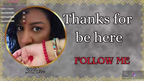 Snapshot of nahirr chatting on 03.19.26 Nahirr online show from 03.19.26