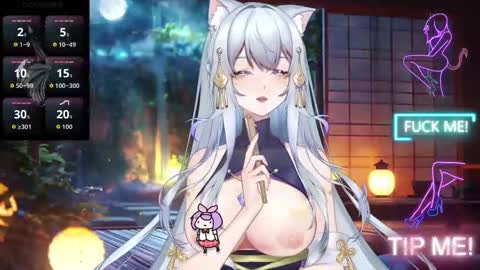 Snapshot of nyxie_chan chatting on 10.21.25 Nyxie online show from 10.21.25