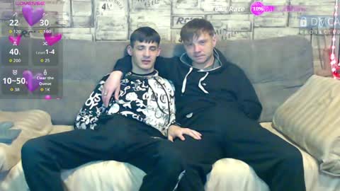Max tall dark-haired guy with tattoos and Phil blond-haired online show from 05.21.26